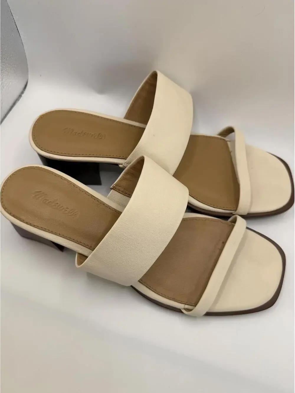 Madewell Kaitlin Leather Cloudlift Strappy Sandal Heels - Women's 7.5